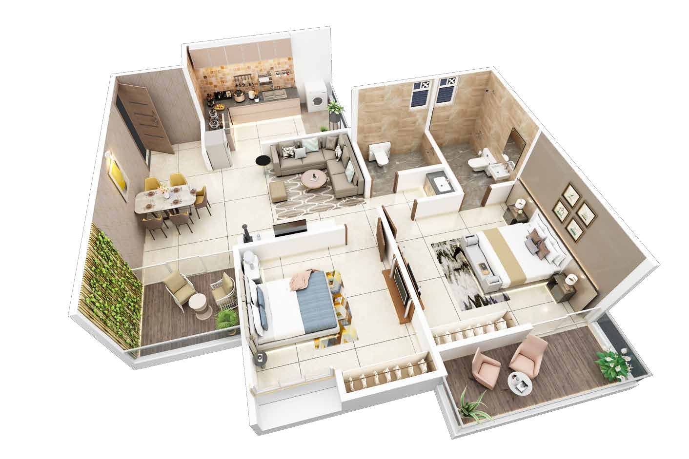 3 BHK Plan